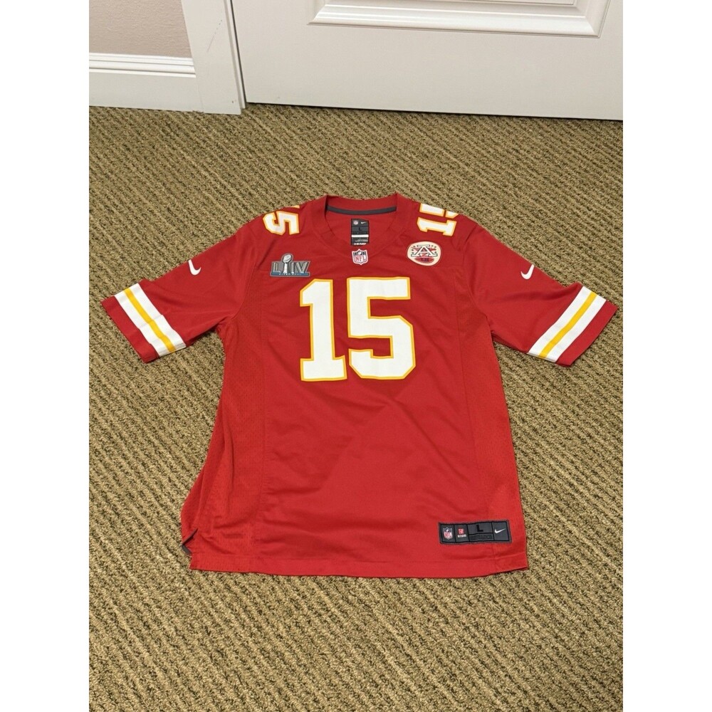 Nike Kansas City Chiefs Patrick Mahomes #15 Super Bowl LIV Patch Men’s Lg